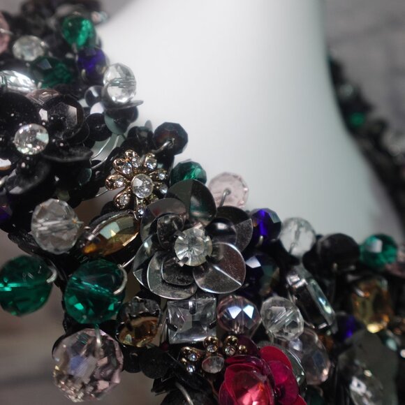 Vintage Aldo floral statement necklace - Picture 8 of 15